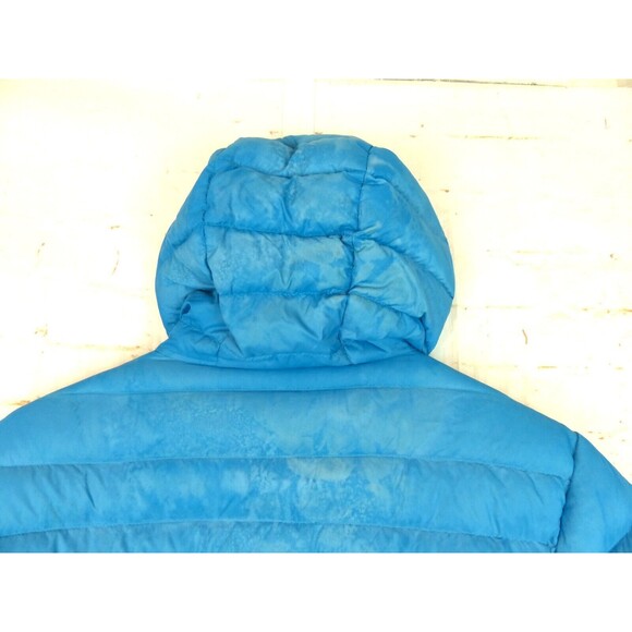 Scandinavian Explorer Down Jacket Women S Blue Ultra Light Quilted Puffer Hoodie - Picture 9 of 14